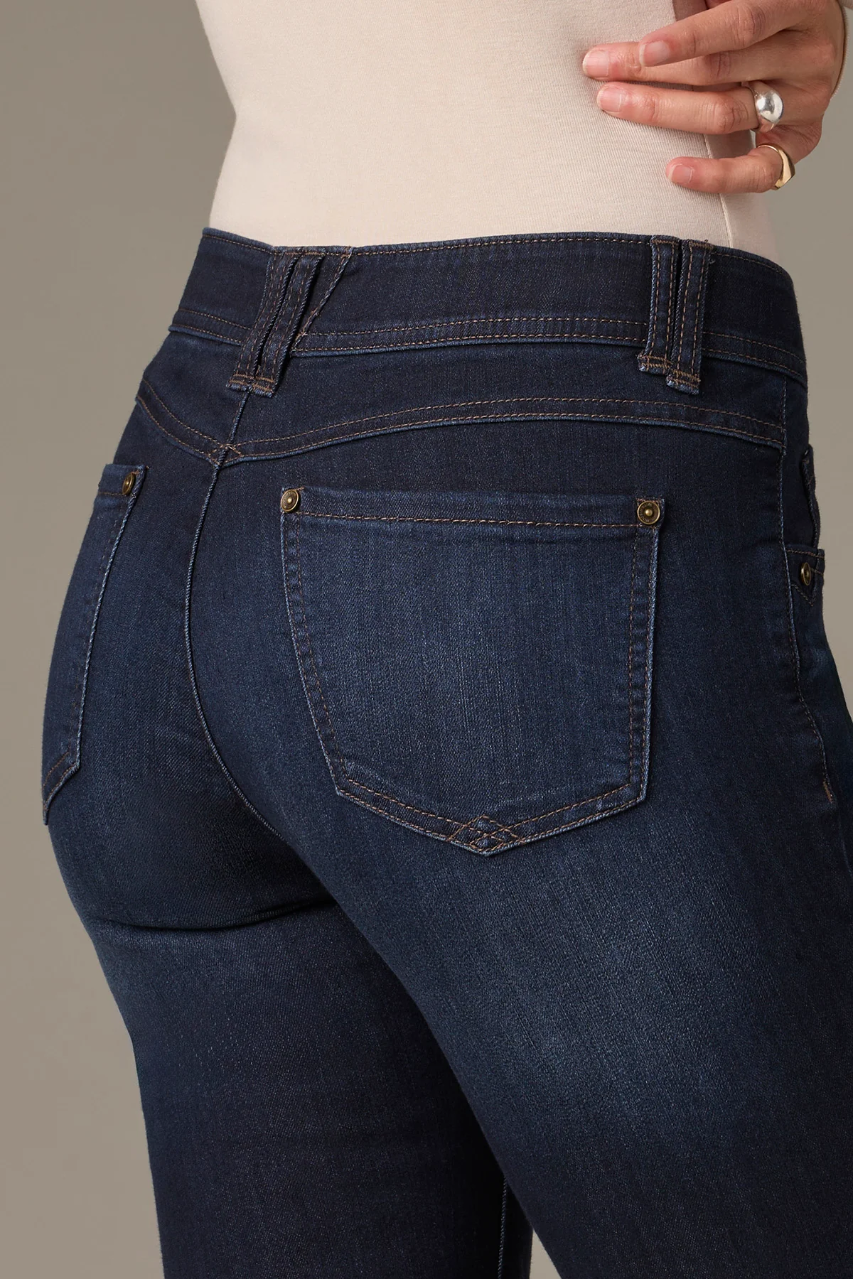 Brittany Mid-Rise Baby Boot Petite Jeans - Image 4