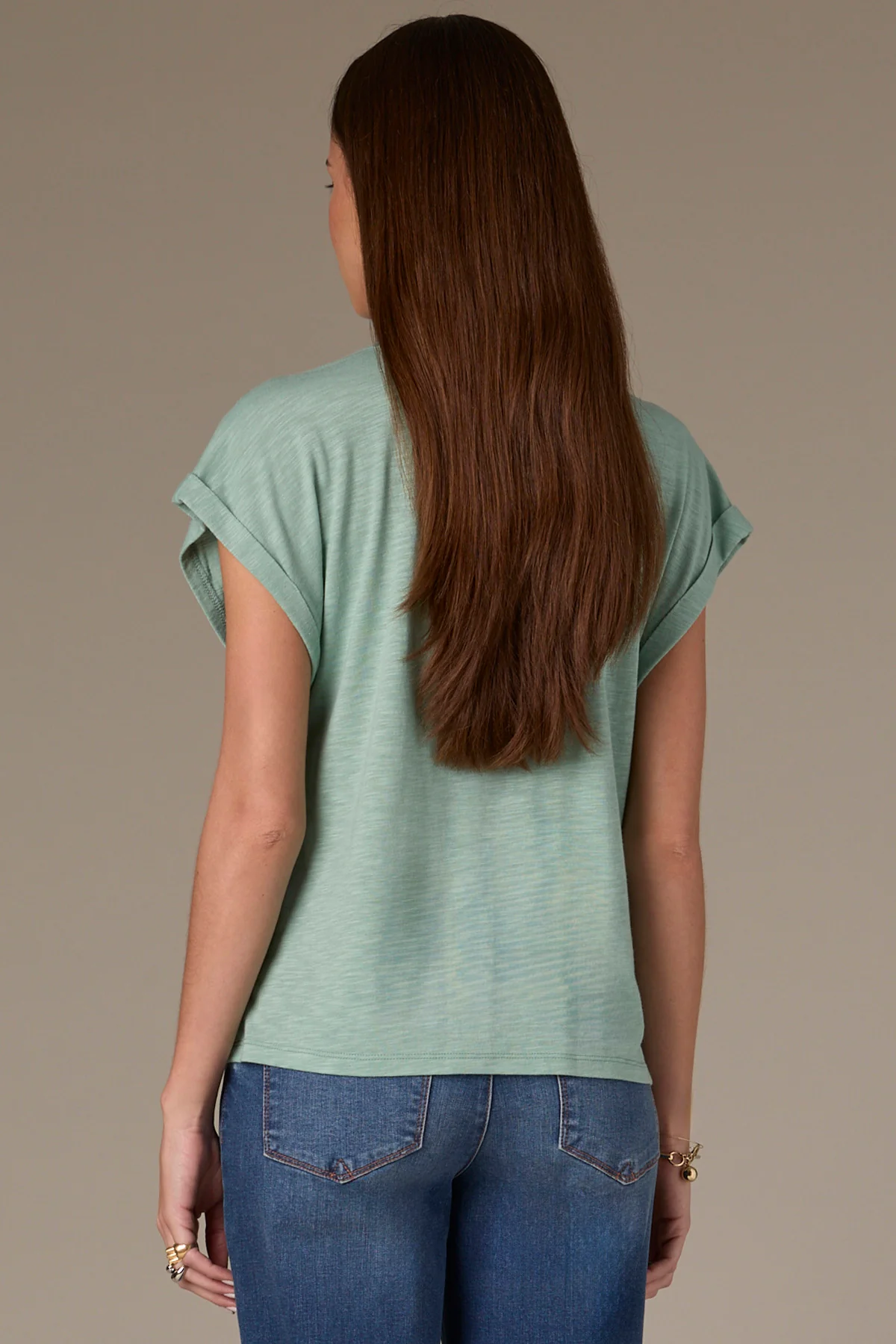 Cap Sleeve Scoop Neck Knit Top with Die Cut Embroidery - Image 20