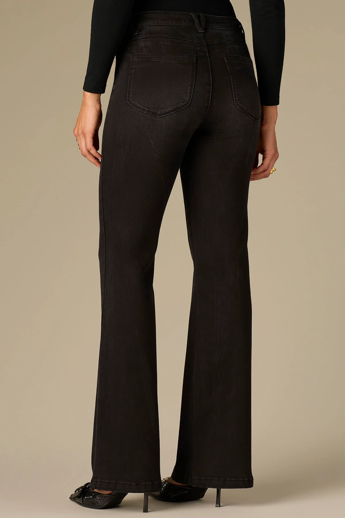 High Rise Madison Bootcut Plus Size Jean with Grinded Hem - Image 3