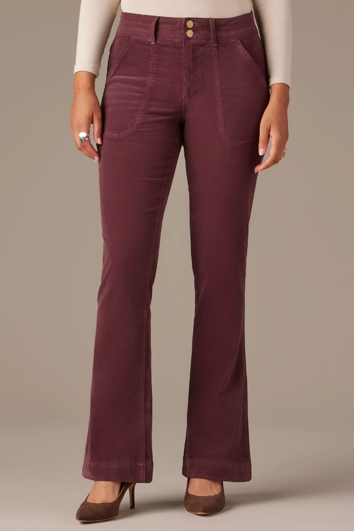 Madison High Rise Utility Bootcut Pants - Image 5
