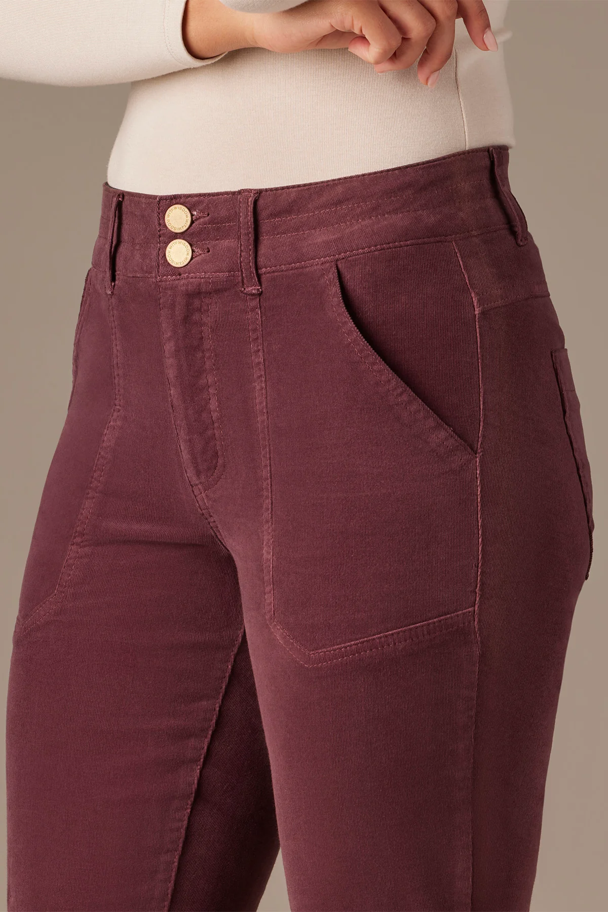 Madison High Rise Utility Bootcut Pants - Image 9