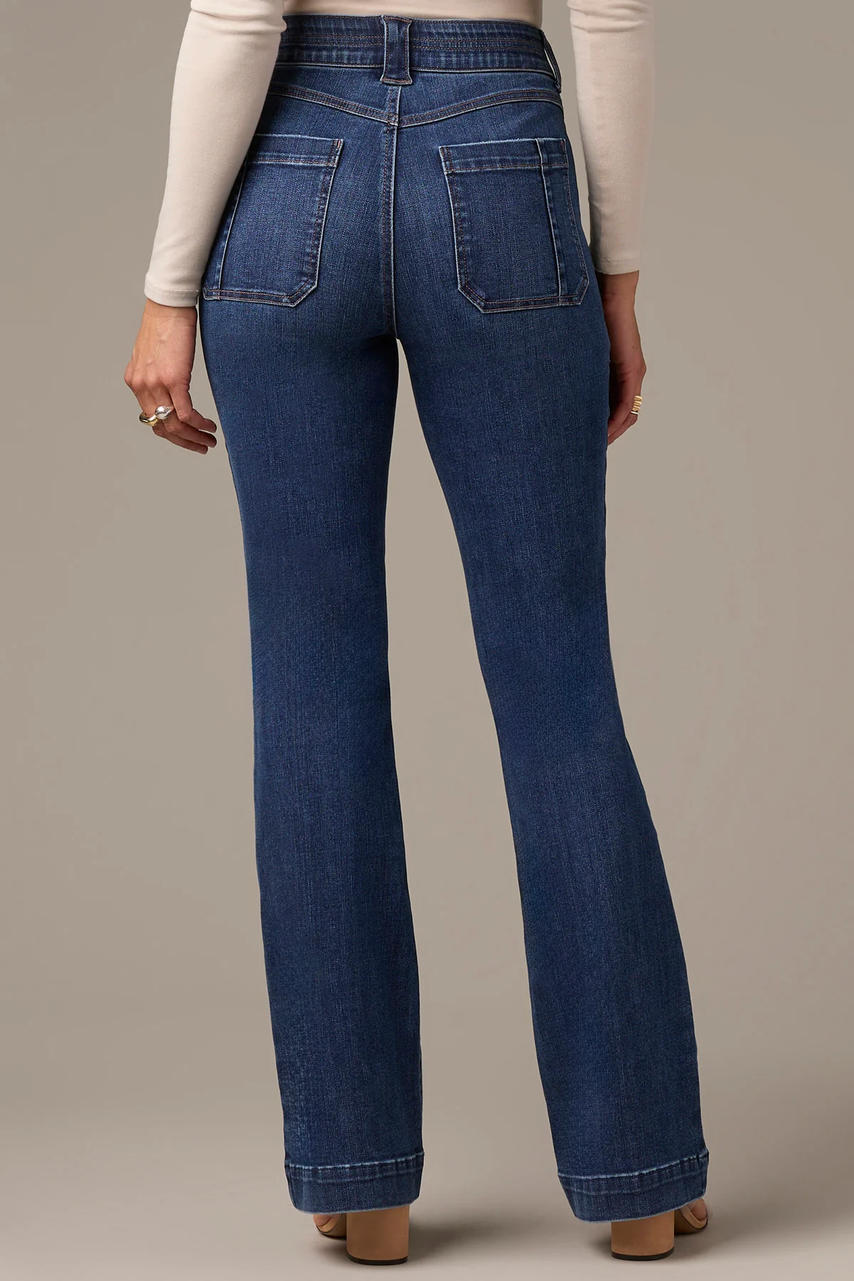 Madison High Rise Utility Pocket Bootcut Jeans - Image 4