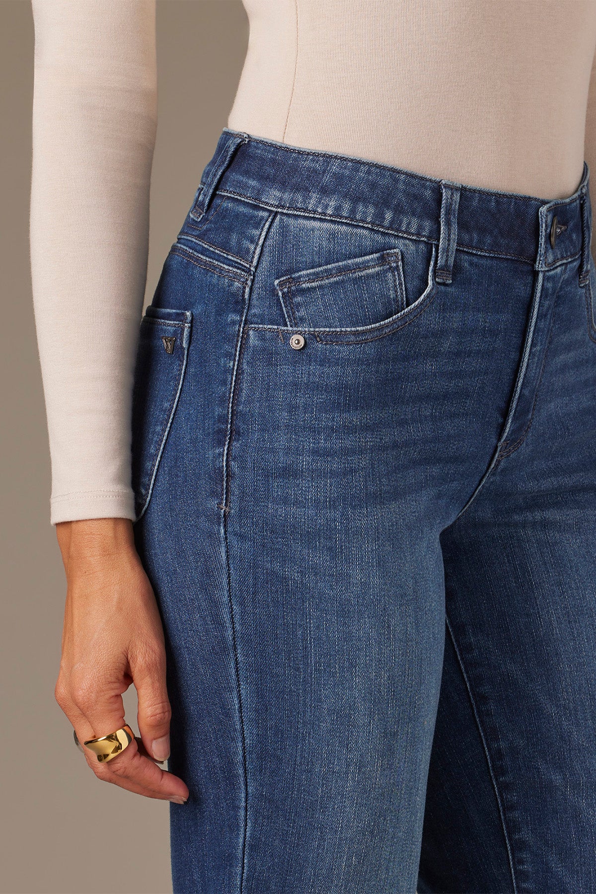 Sawyer Mid-Rise Straight Leg Jeans - Image 4