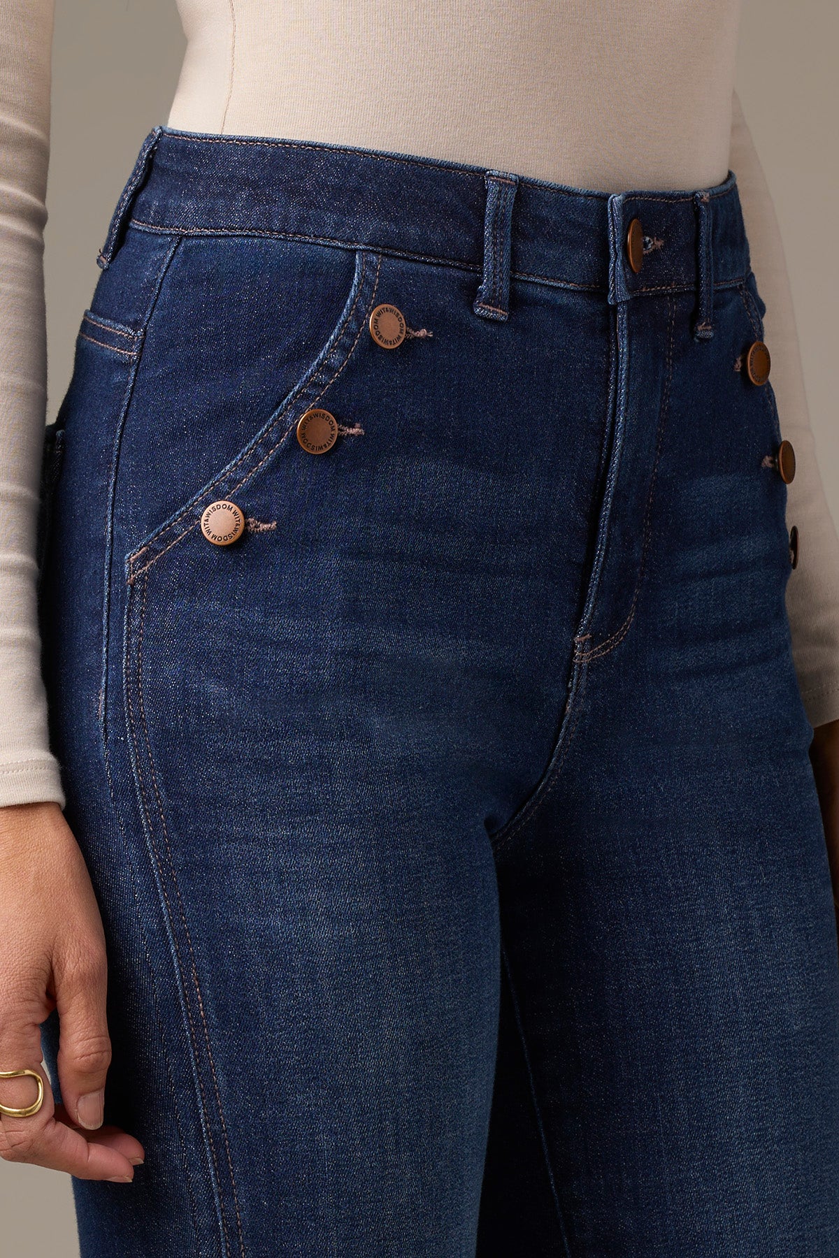 Skyrise Long Flare Jeans - Image 5