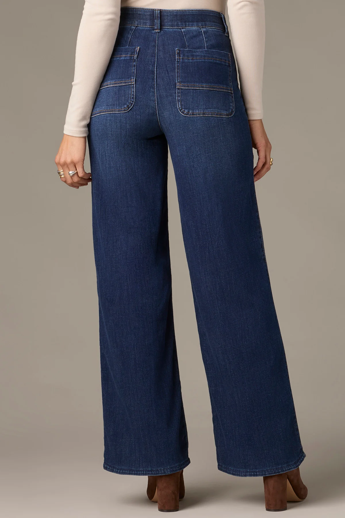 Whitney Skyrise Wide Leg Petite Jeans - Image 3