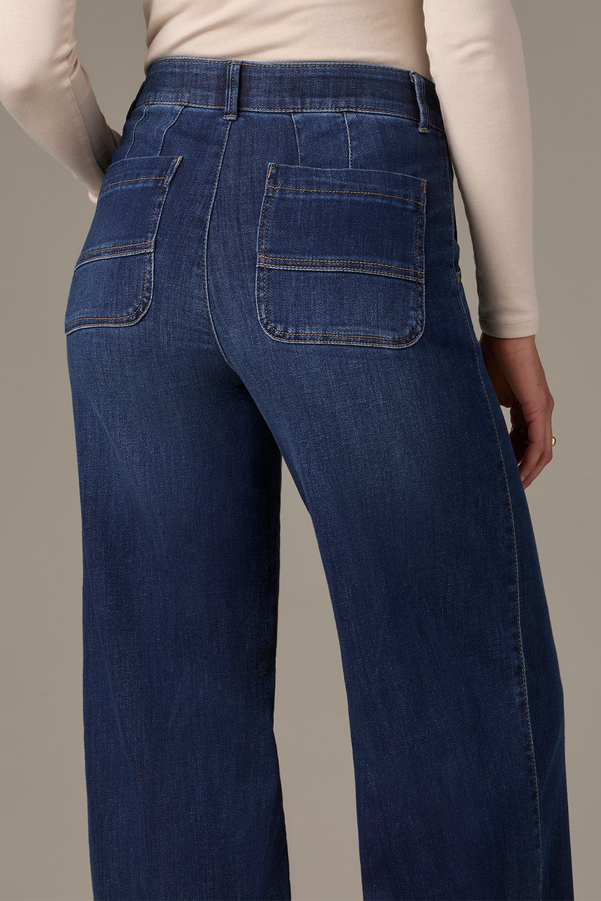 Whitney Skyrise Wide Leg Petite Jeans - Image 4