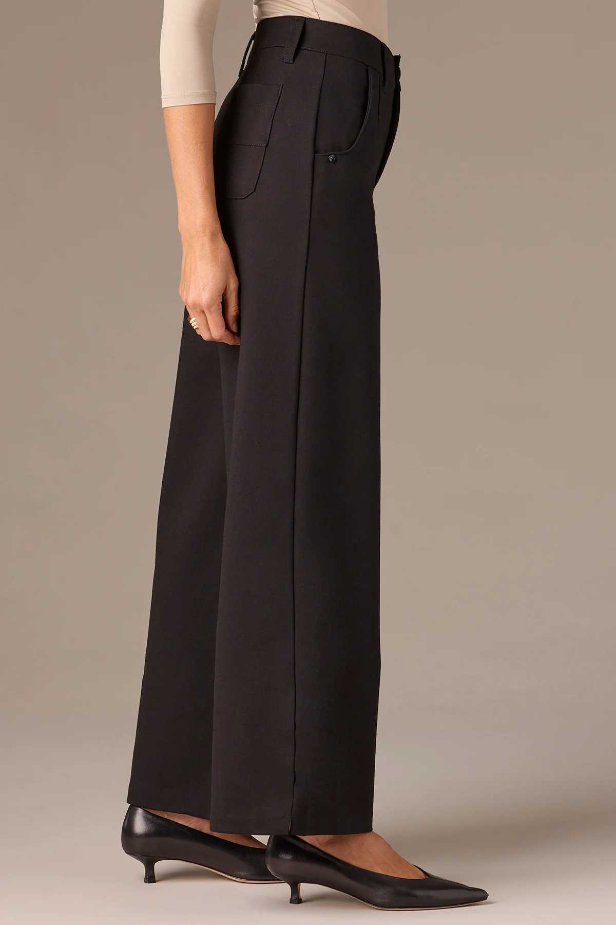 Whitney Skyrise Wide Leg Petite Pants - Image 3